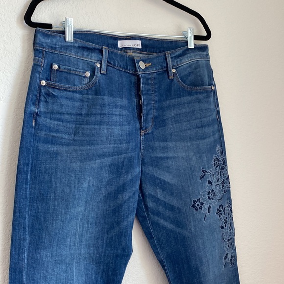 LOFT Denim - Loft embroidered boyfriend jeans size 29/8